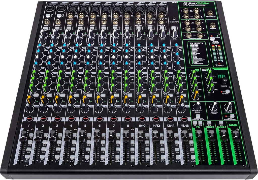 16-Channel Unpowered Mixer with TRS Cable, XLR Cable, Adapter and Cable Ties L654
