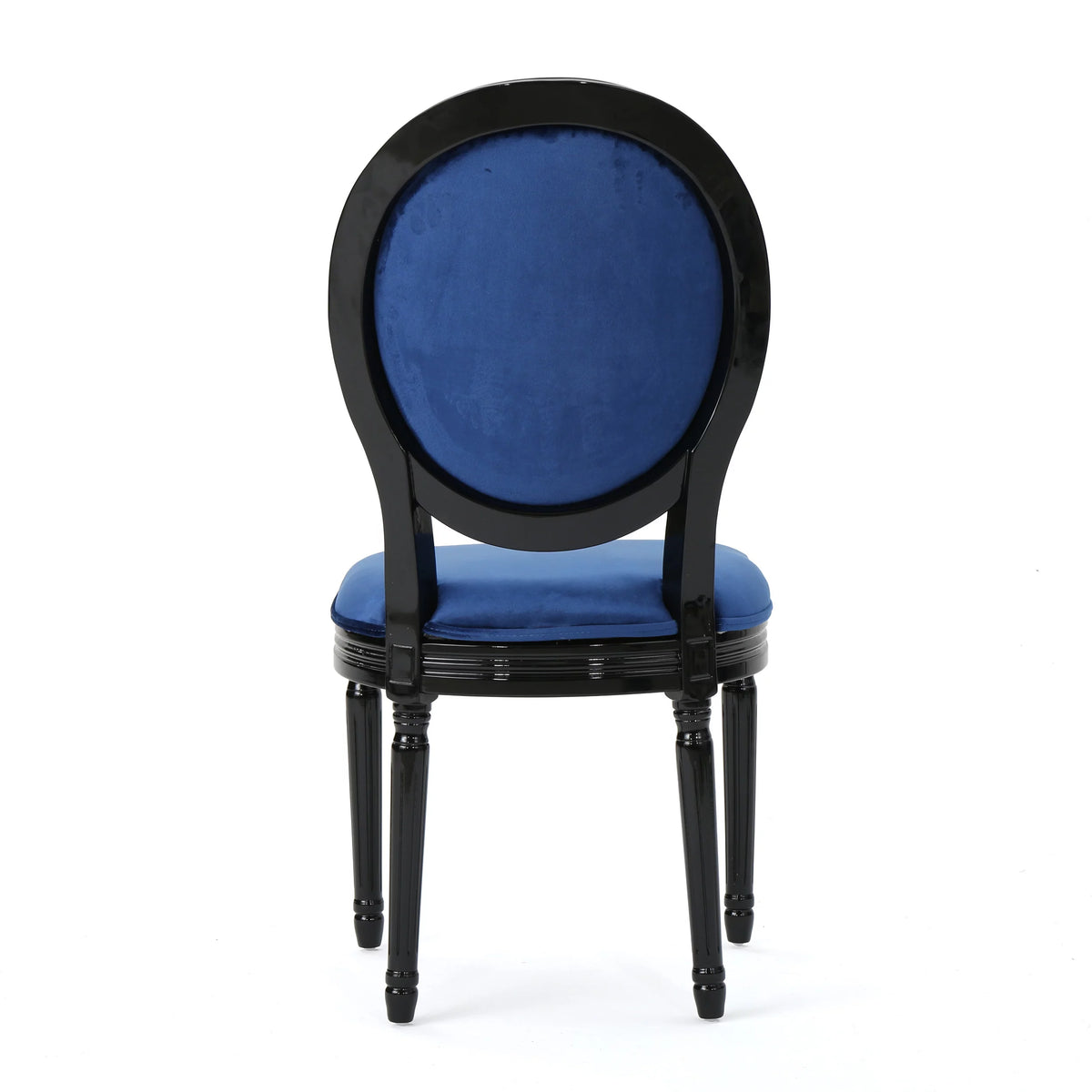 Velvet Dining Chairs Set of 4 Navy Blue N8846
