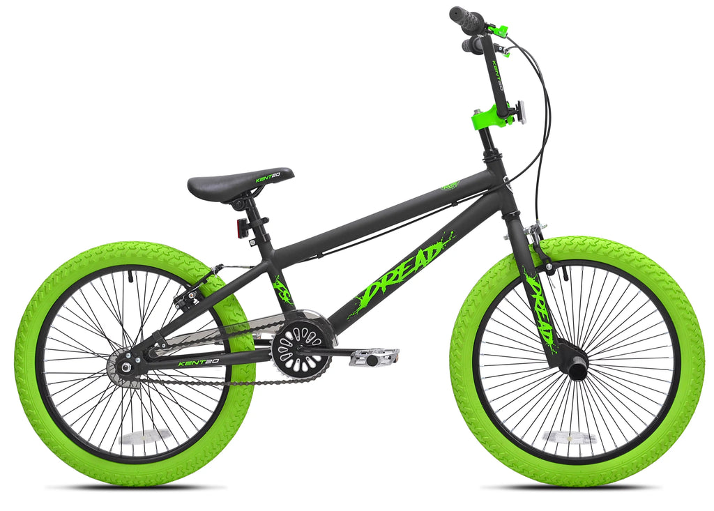 20 in. Green and Black BMX Bike T393409