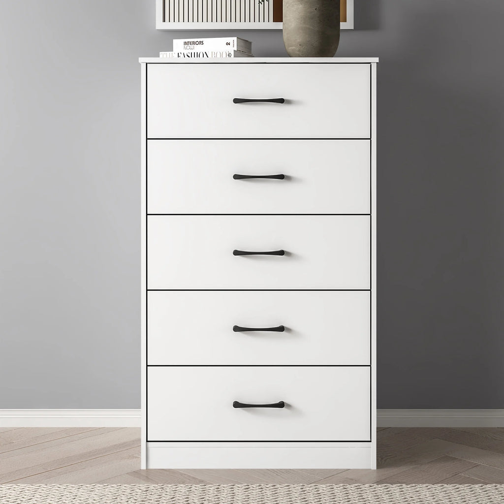 White 5 Drawer Dresser L714