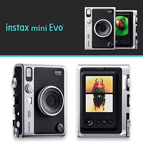 Black Hybrid Instant Camera Bundle with Instant Film G6476