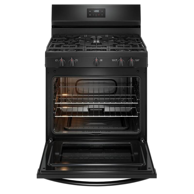 5 Burner Freestanding Gas Range in Black Z645498