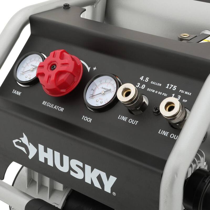 4.5 Gal. 175 PSI Portable Electric Quiet Air Compressor I62834
