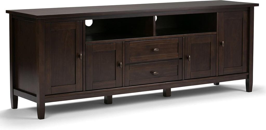 72 inch Wide Rustic Solid Wood TV Media Stand L60862