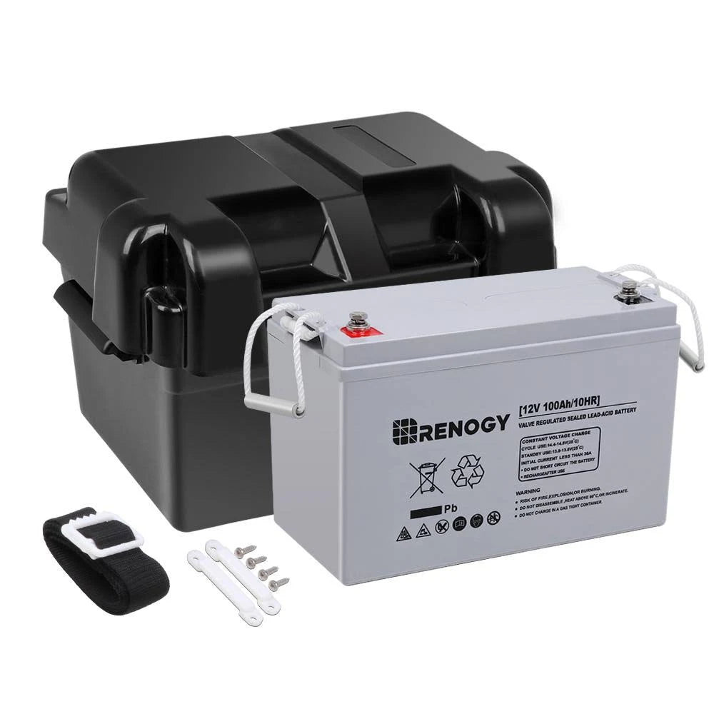 12V 100Ah Deep Cycle AGM Battery with Box X80390
