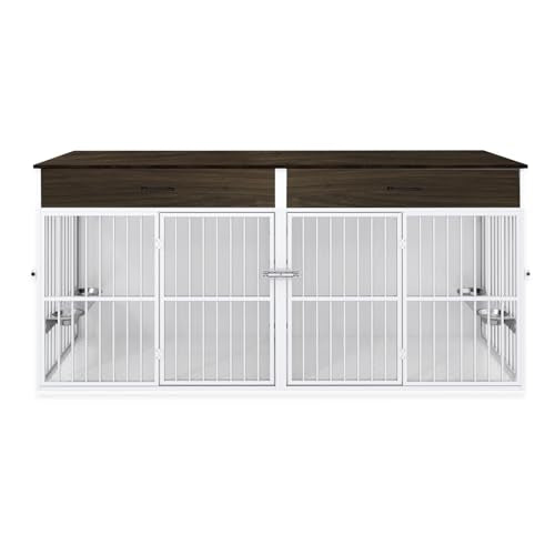 Brown Wooden Dog Crate Furniture H5247