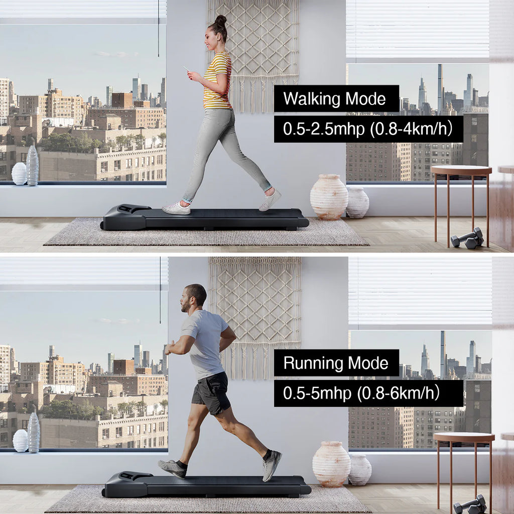 Walking Pad Under Desk Electric Treadmill White P800262