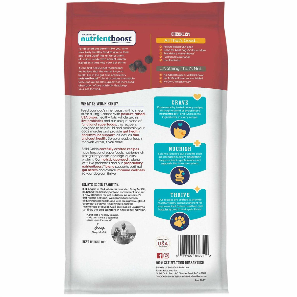 Bison Dry Dog Food O8384