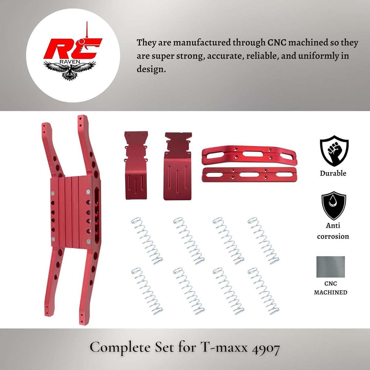 Aluminum Parts and Accessories Set for RC Car L9860