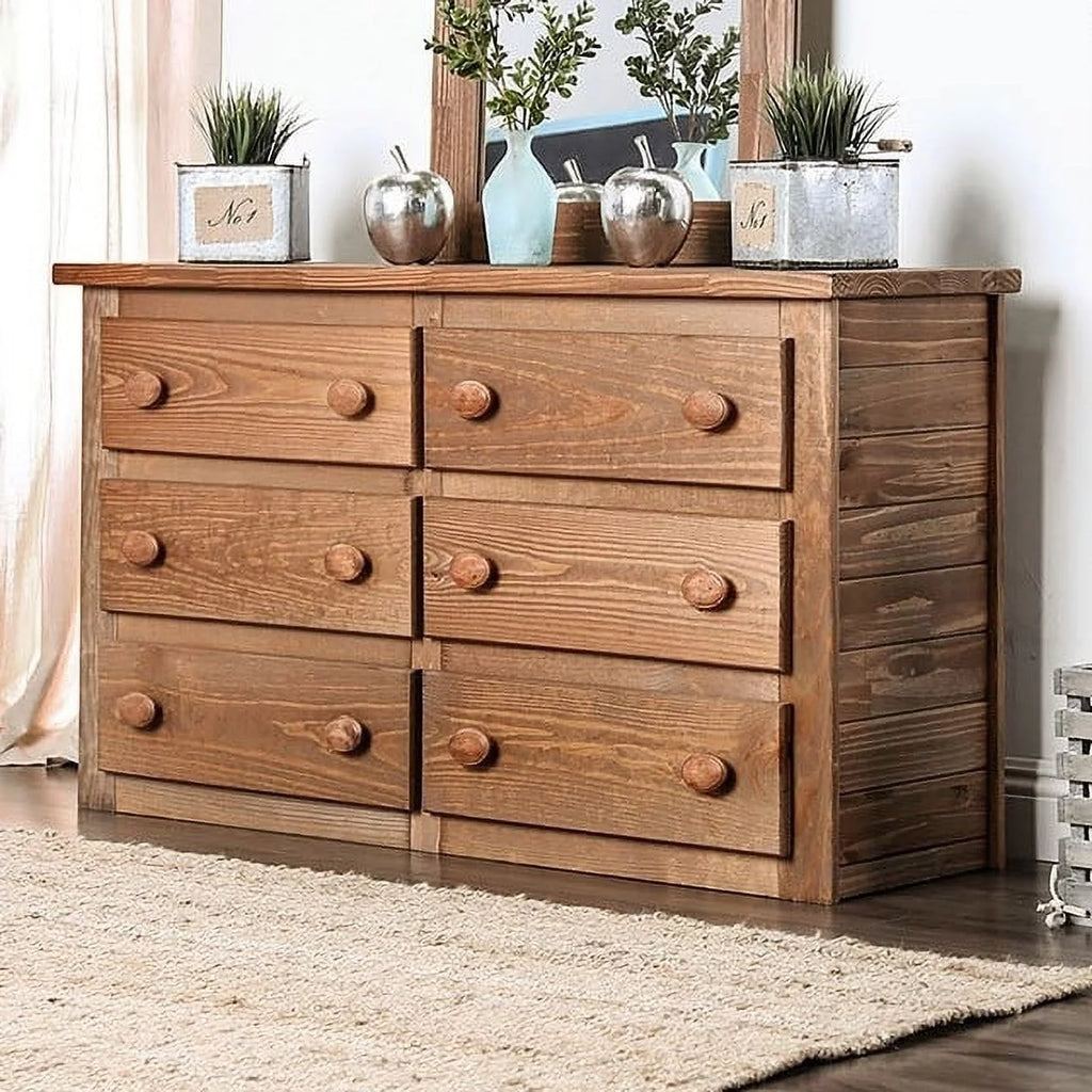 6 Drawer Wood Dresser R92539