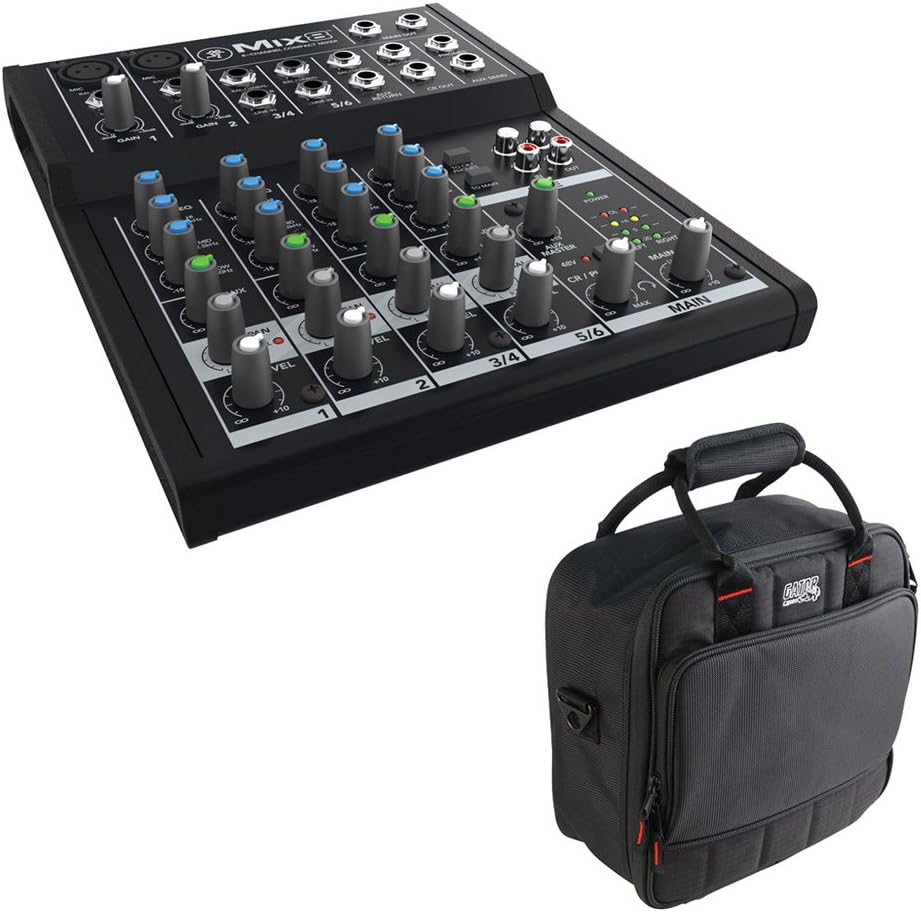 8-Channel Compact Mixer with Padded Nylon Bag Q986