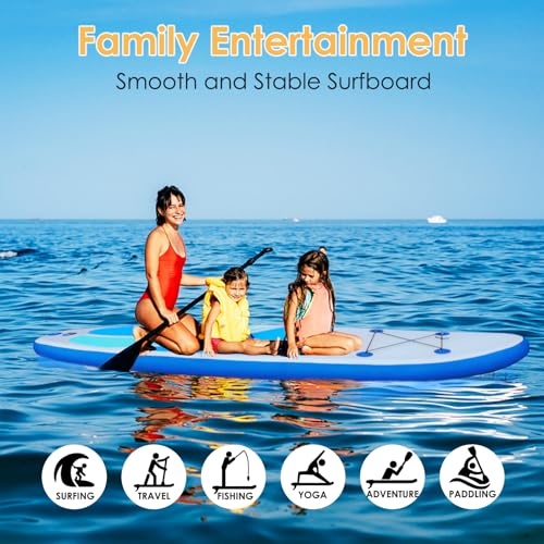 Inflatable Stand Up Paddle Board 10'4" Ultra-Light Non-Slip Deck H560