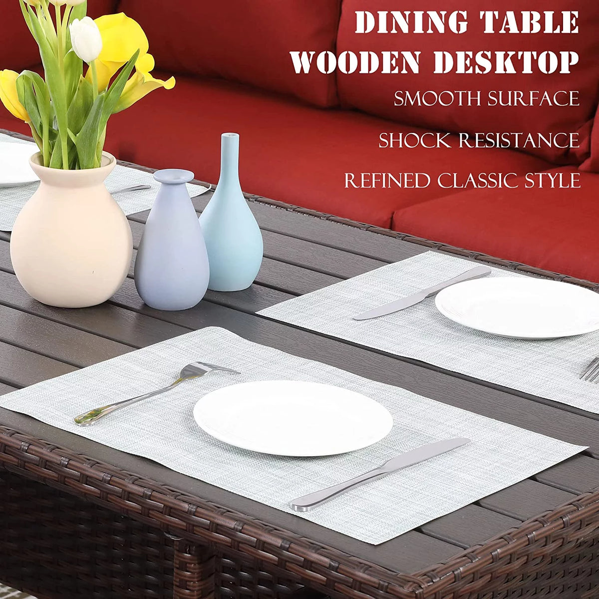 7 Piece All Weather Wicker Outdoor Conversation Set X93125