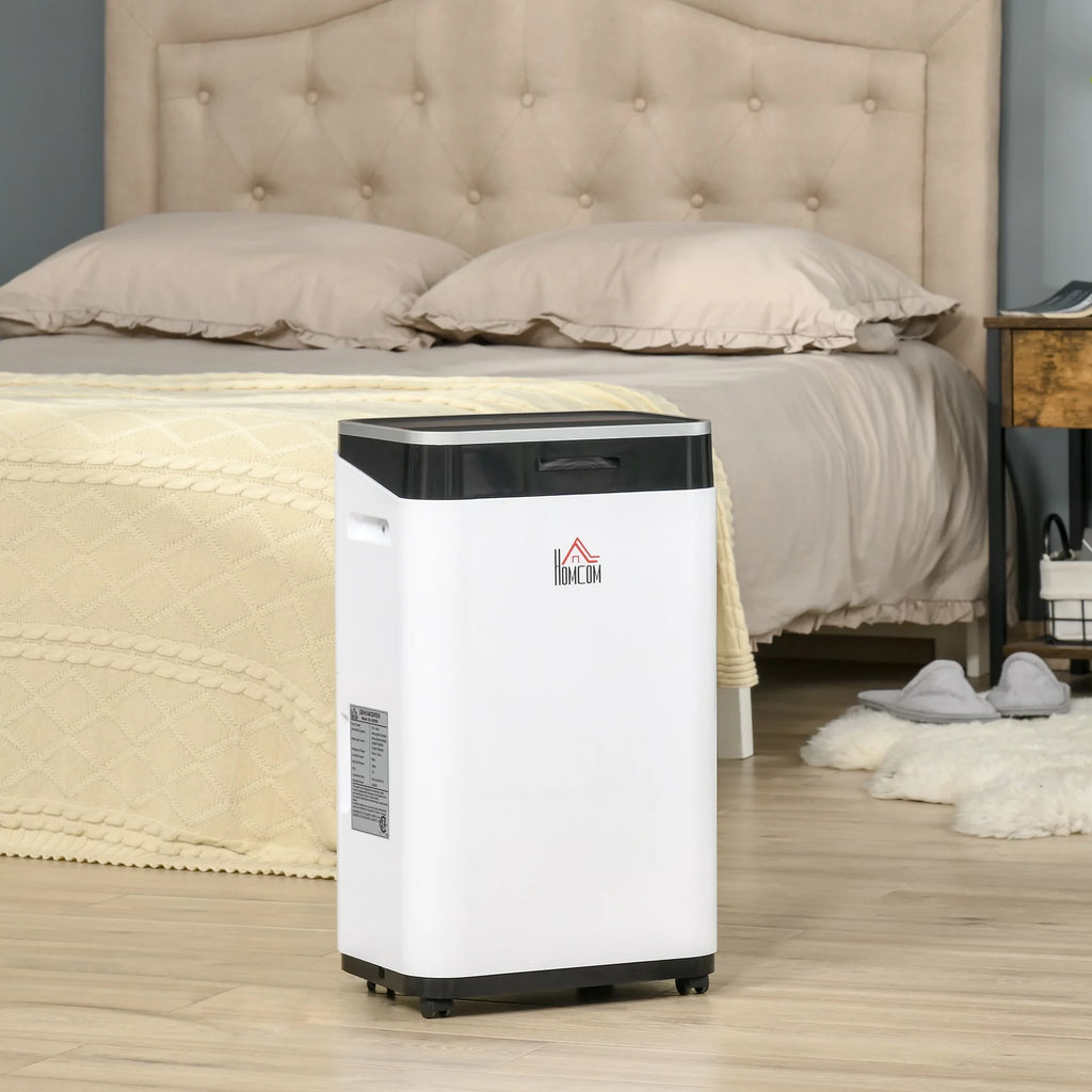 Portable Electric Dehumidifier with 14 Pint Tank, White U507216
