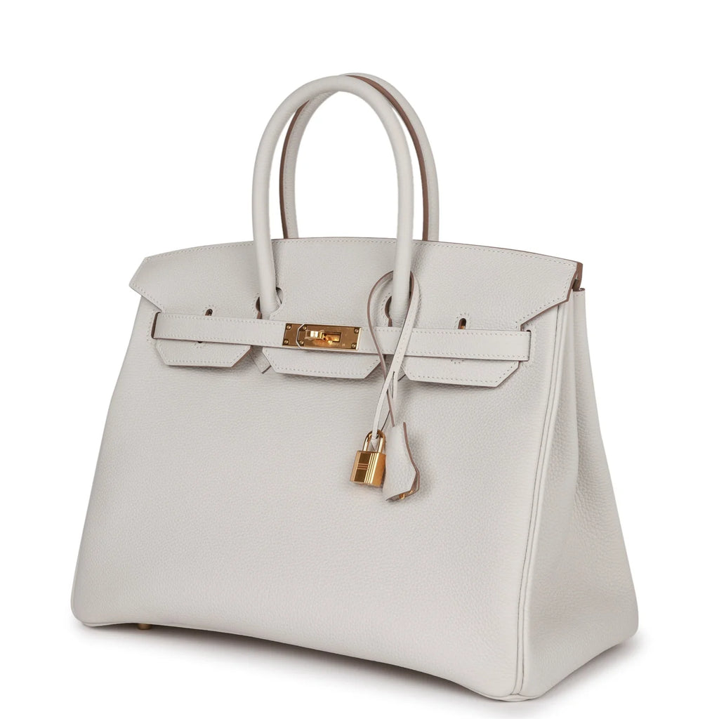 Birkin 35 Gris Pale Togo Gold Hardware L766