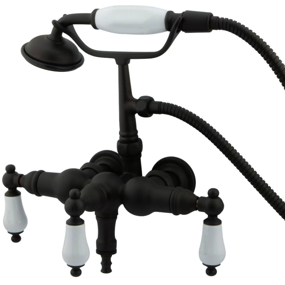 Wall Mount Clawfoot Tub Filler with Hand Shower Oil Rubbed Bronze K31936