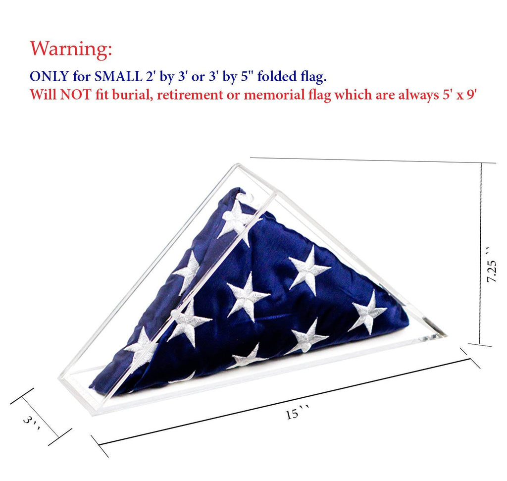 Acrylic Flag Display Case with Black Back K822706