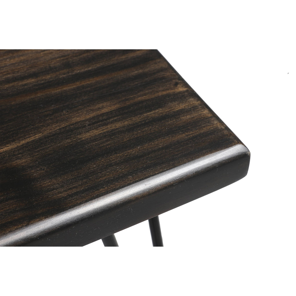 Weathered Gray Wood Bench D7708