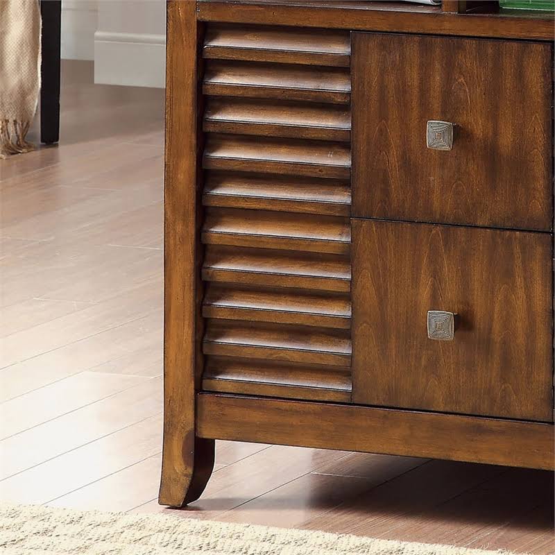 2 Drawer Walnut Media Chest V42519