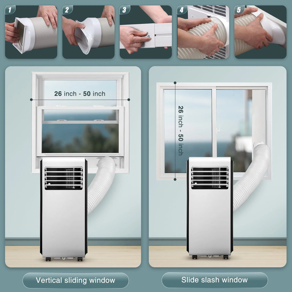 5,000 BTU Portable Air Conditioner Dehumidifier Fan C926