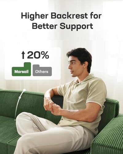 Oversized Deep U Shaped Modular Corduroy Sectional Sofa with Ottoman L724