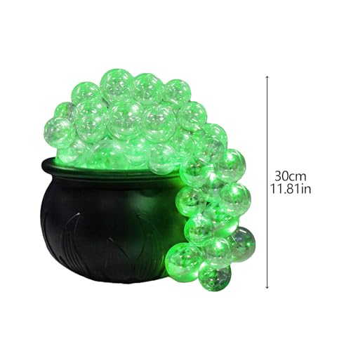 Black Plastic DIY Bubbling Cauldron Set with Stand H987008