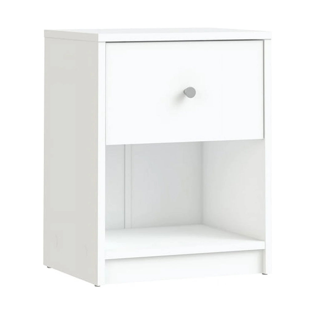 White 2 Piece Wood Dresser and Nightstand Set G7169