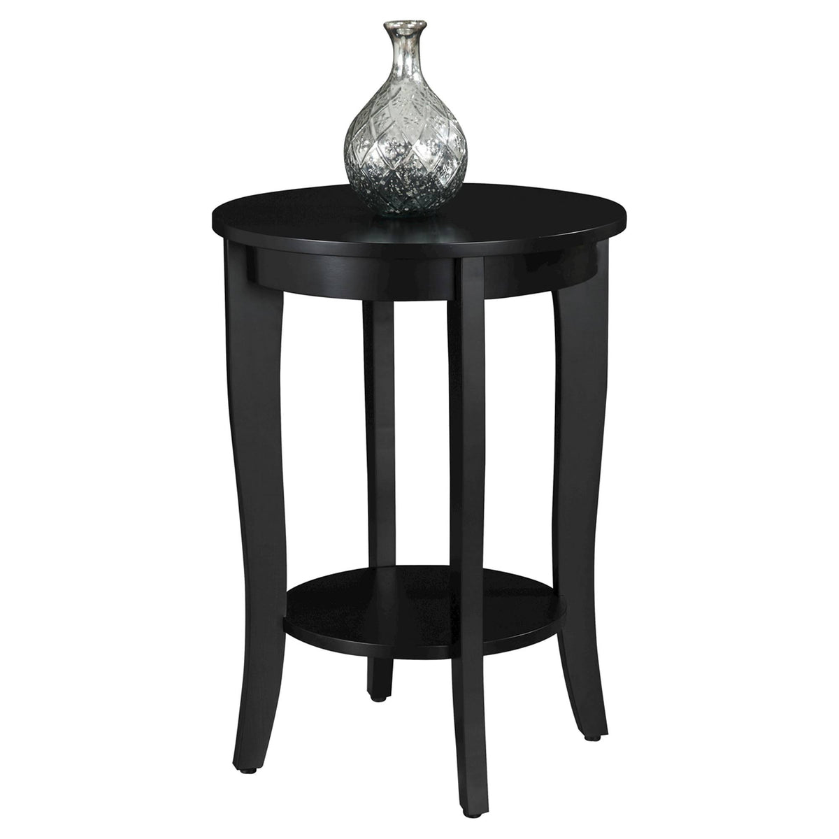 Black Round End Table J39431