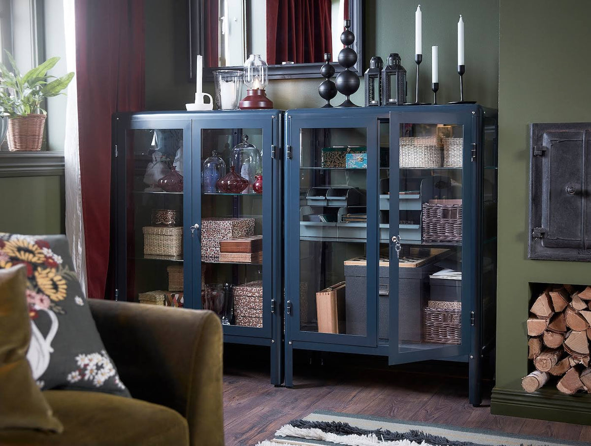 Glass-Door Cabinet V390