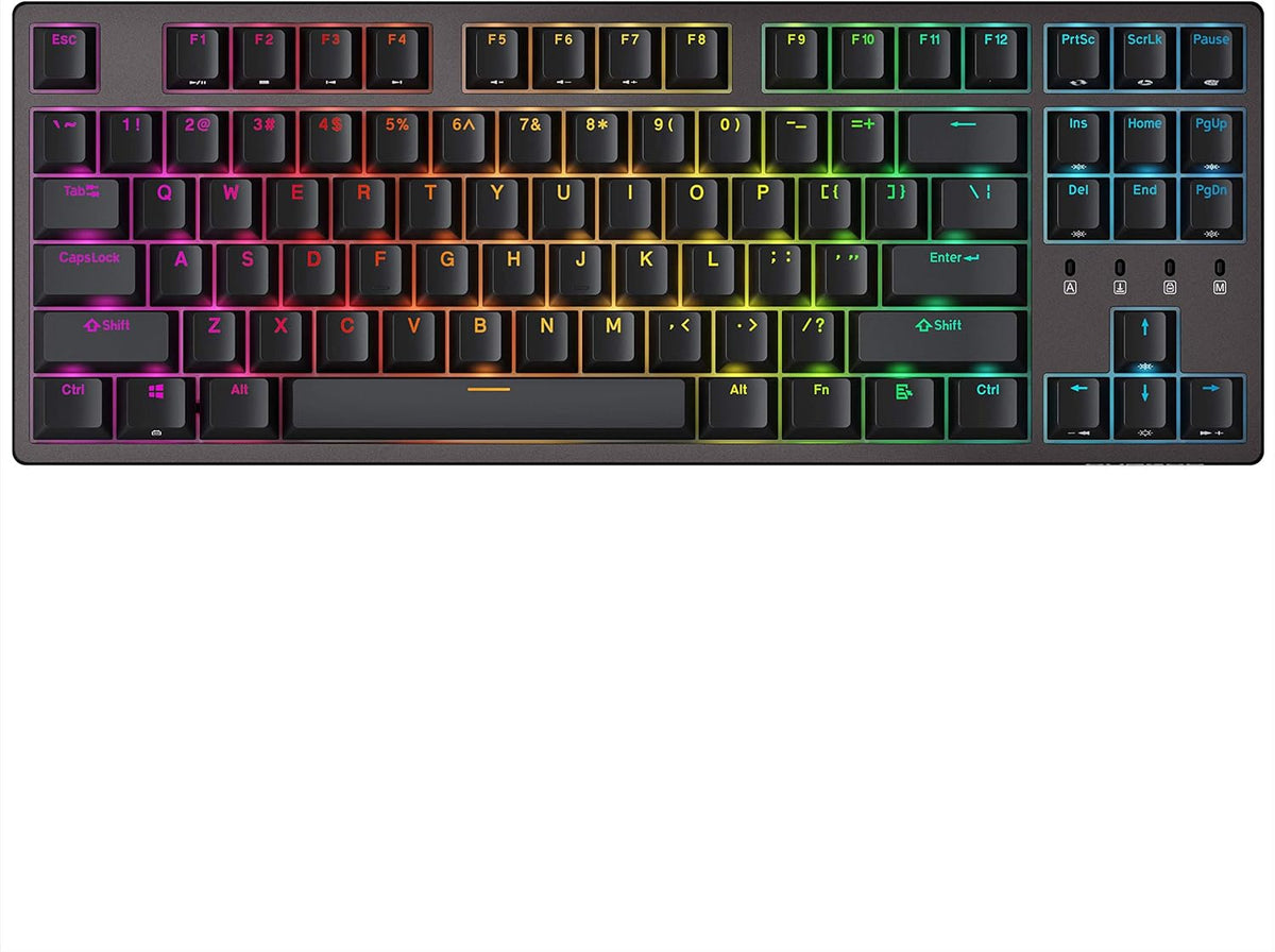 87 Keys Double Shot PBT Mechanical Gaming Keyboard L439812
