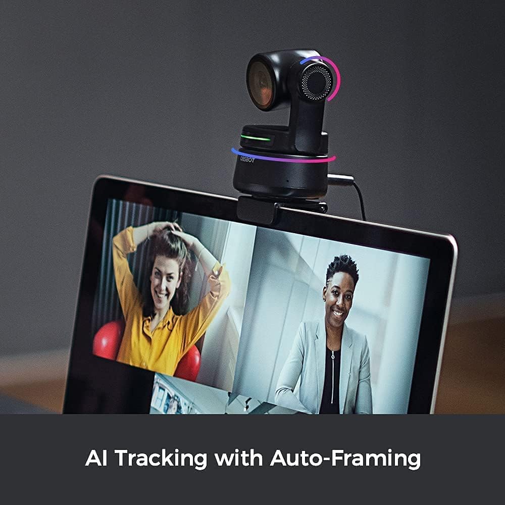 AI-Powered PTZ Webcam 1080p HD with Mouse Pad G586