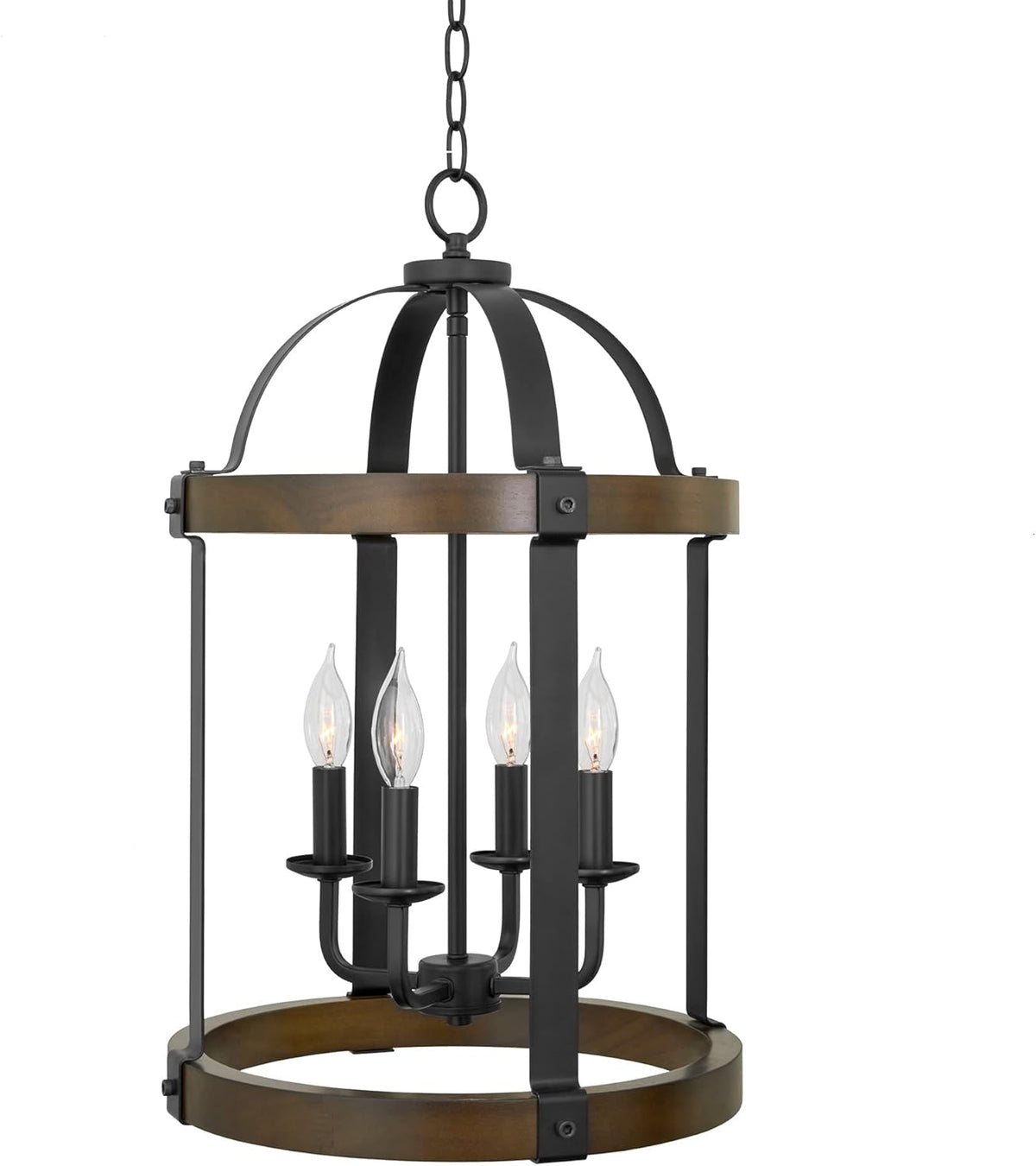 5-Light Black Lantern Chandelier N793