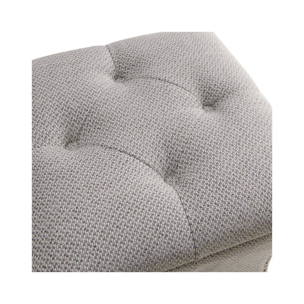 Gray Tufted Storage Ottoman K5559