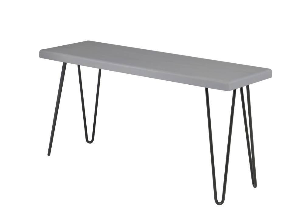 Weathered Gray Wood Bench D7708