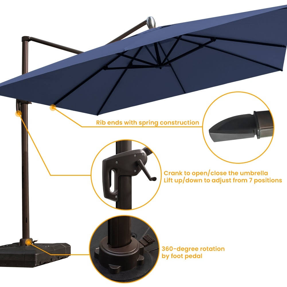 10-Foot Cantilever Umbrella with Cross Base T267
