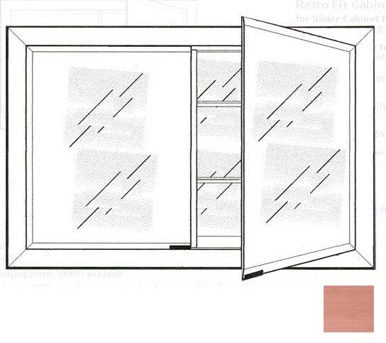 33 in. x 23 in. Recessed Double Door Cabinet G6420
