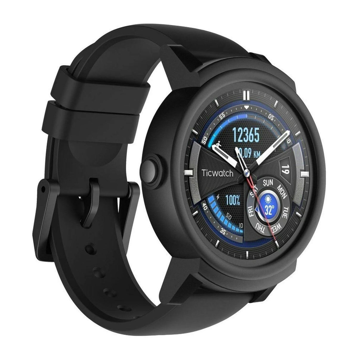 Black 44mm Polycarbonate Smartwatch W669168