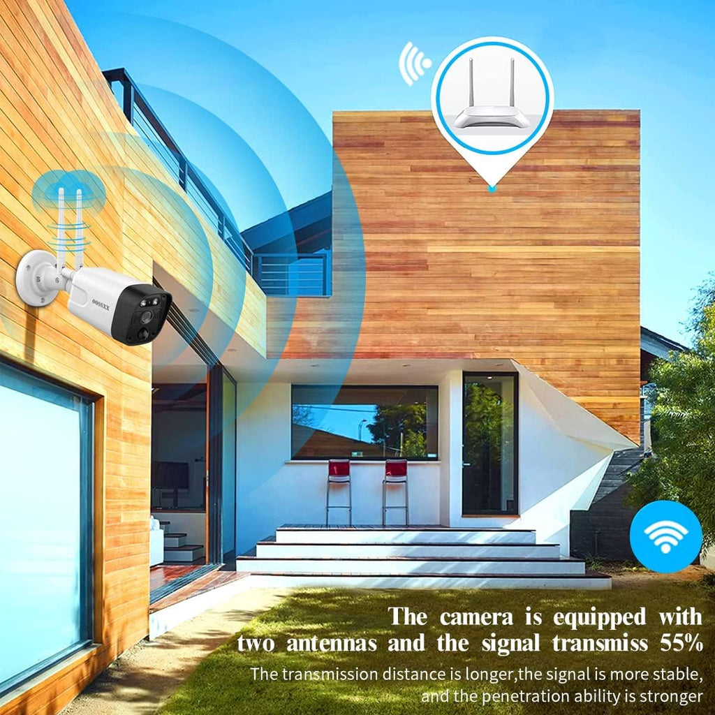 3K 5.0MP Wireless Security Camera System with 1TB Hard Drive J877