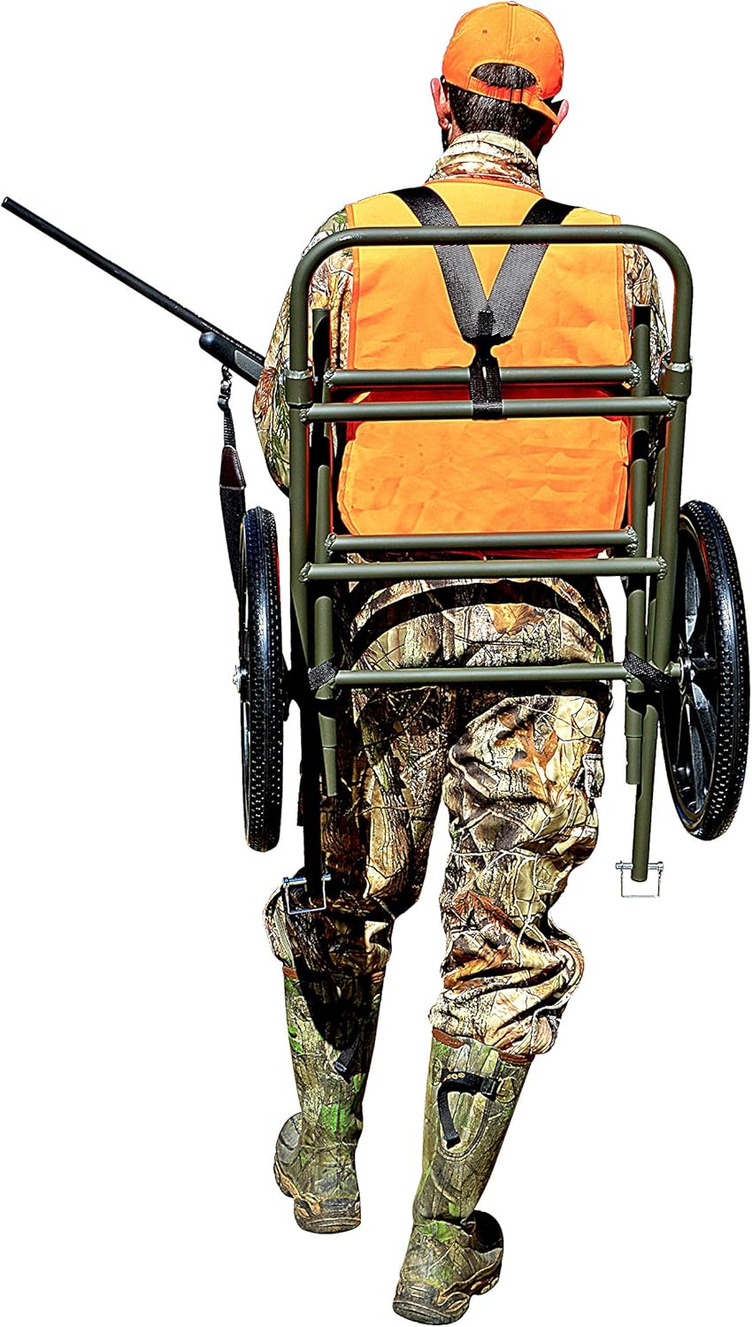 Lightweight Aluminum Game Cart with 19-inch Flat-Free Wheels X883673