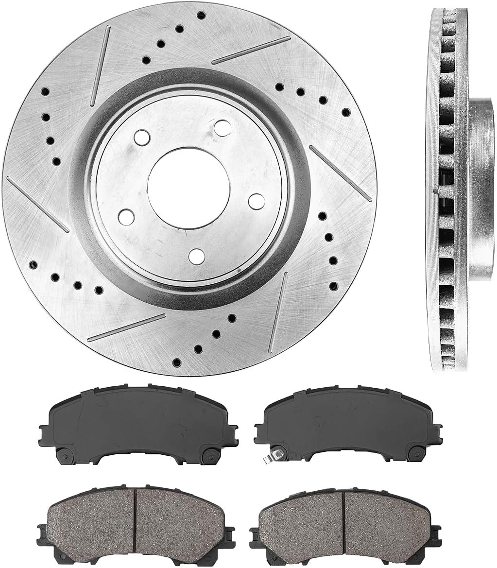 Front Rotors + Ceramic Brake Pads + Hardware W93154