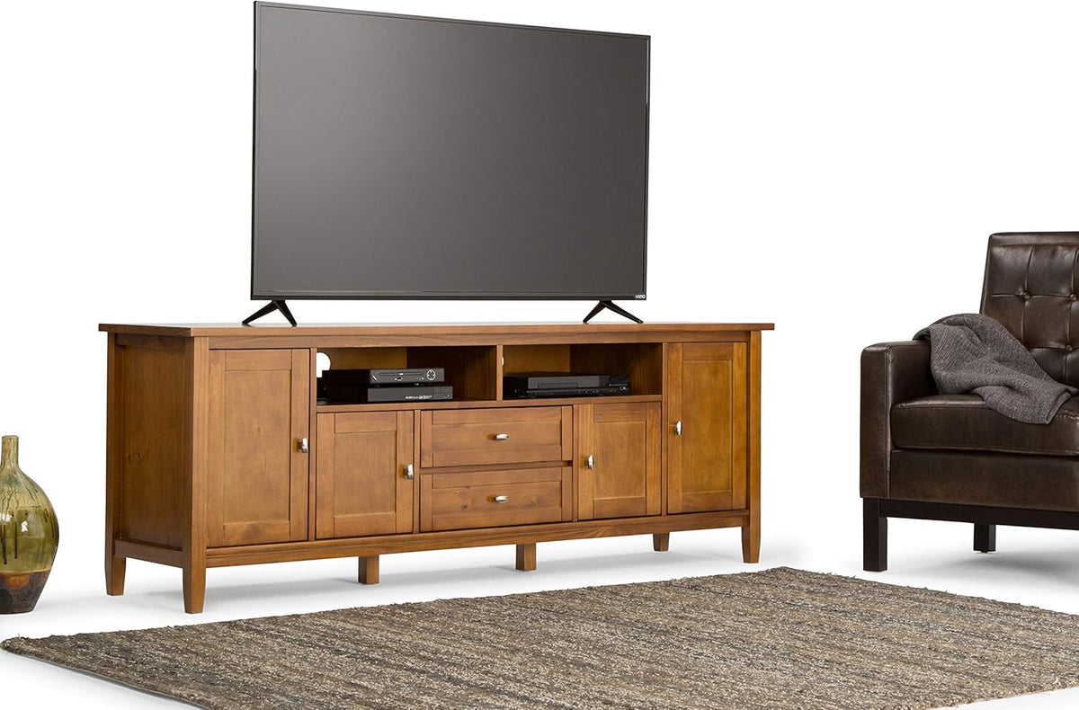 72 inch Wide Rustic Solid Wood TV Media Stand L60862