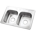 Double Bowl Self Rimming Sink D807