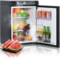 3 Way Propane Fridge 120V 12V LPG Gas Refrigerator Black 2.1 Cu.ft. Y32623