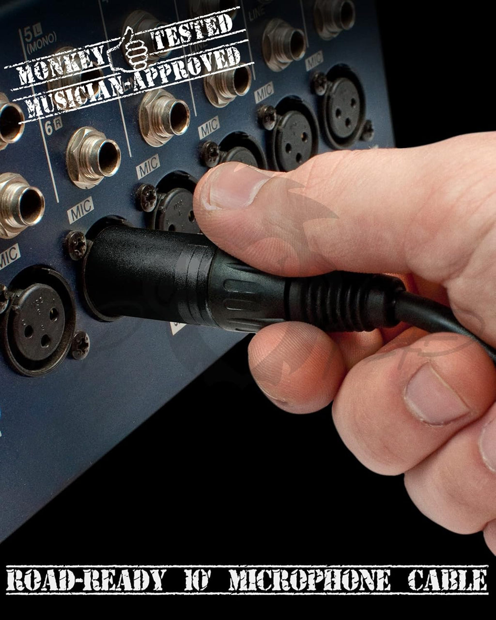16-Channel Unpowered Mixer with TRS Cable, XLR Cable, Adapter and Cable Ties L654