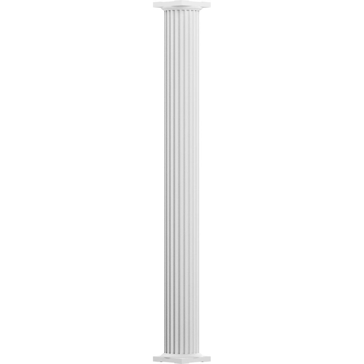 10x22 x 8 Endura-Aluminum Non-Tapered Fluted Column with Cap P1659