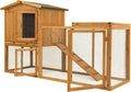 Large Wooden Outdoor Chicken Coop with Removable Tray & Ramp K43023