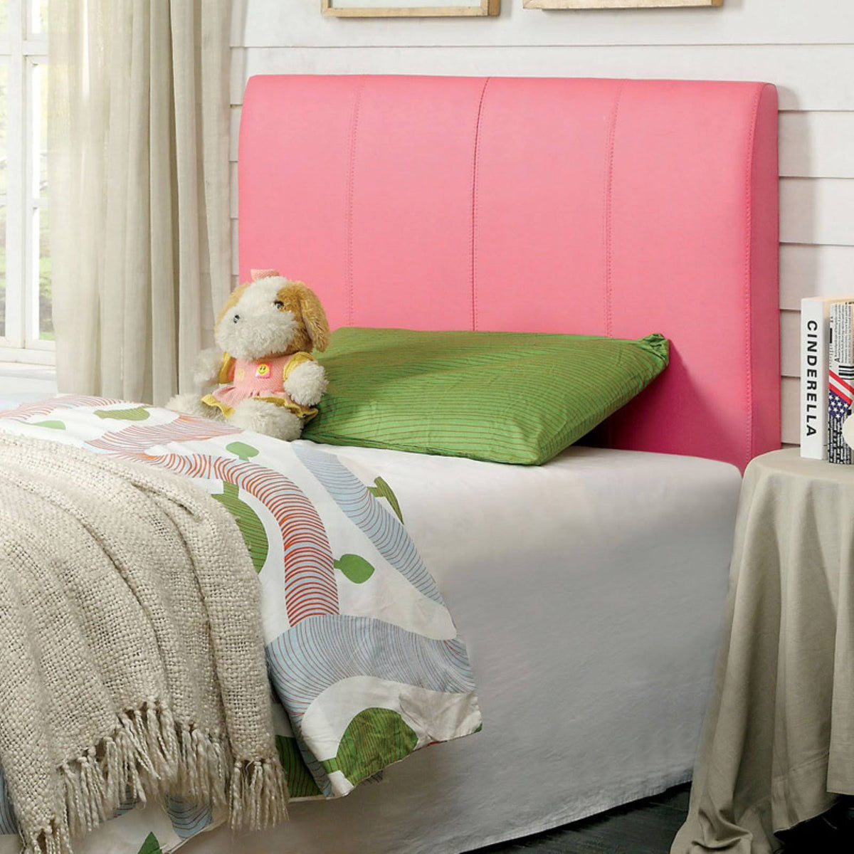 Queen Leatherette Headboard D6093