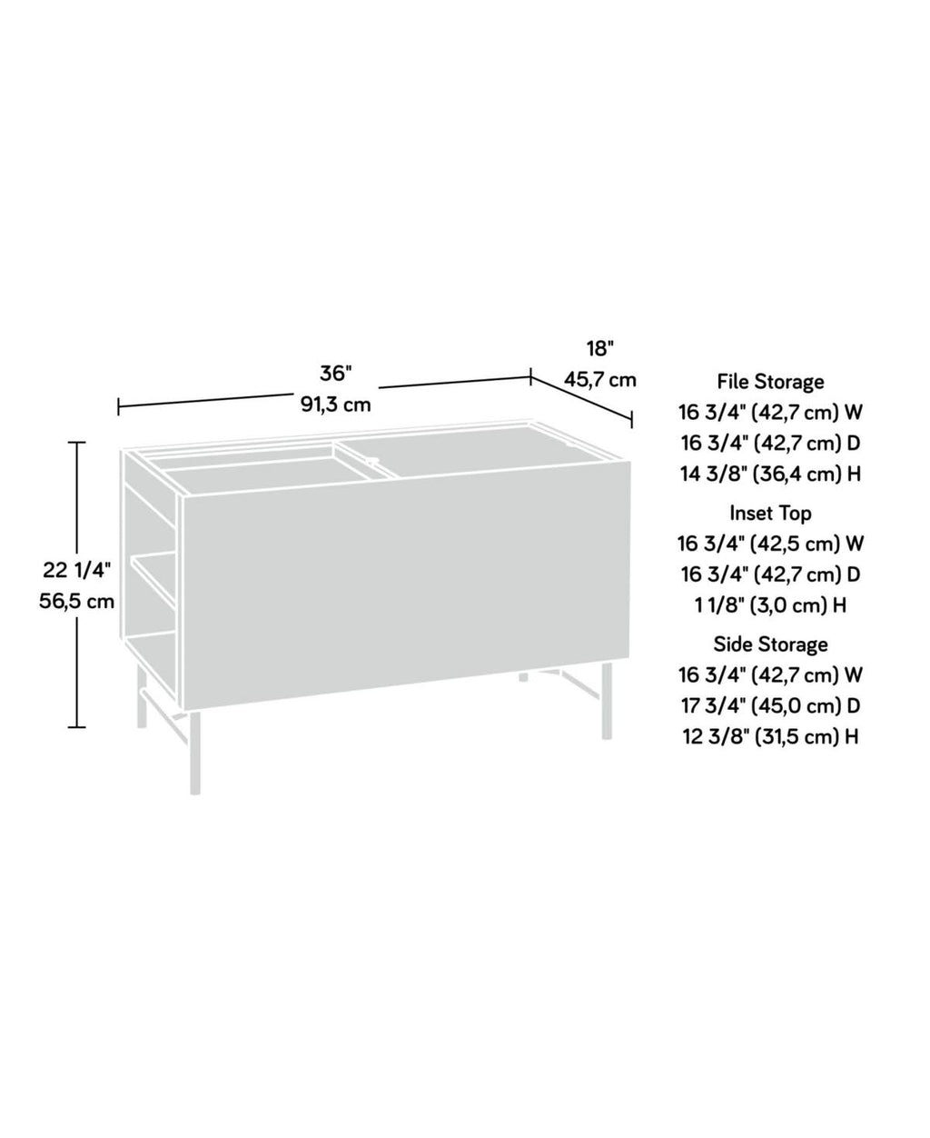 Sky Oak Storage Cabinet X2725