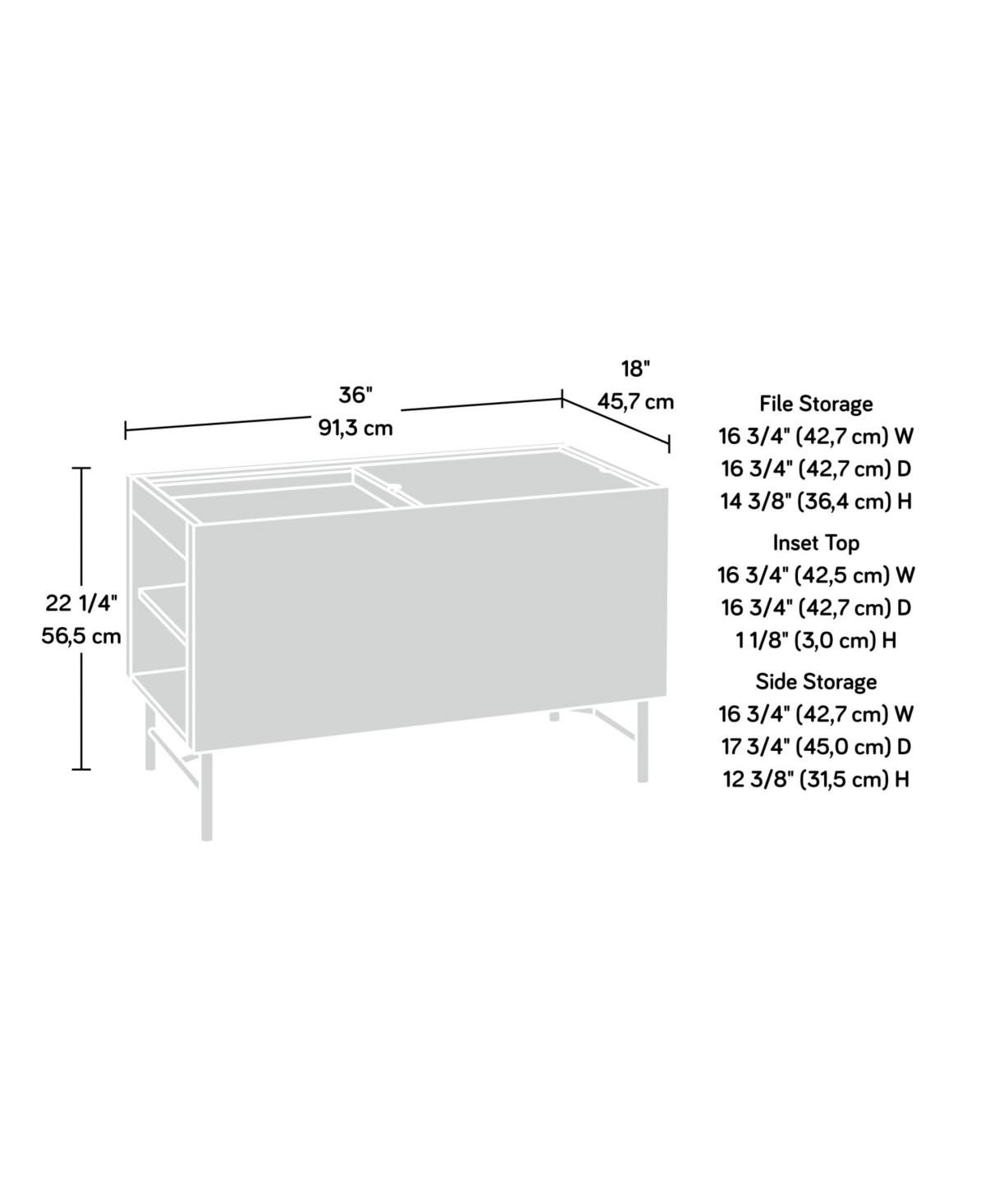 Sky Oak Storage Cabinet X2725