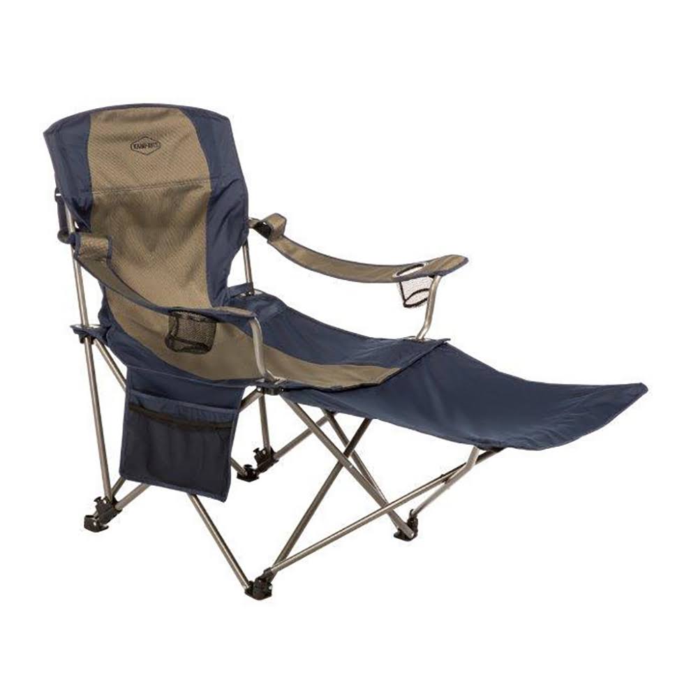 Folding Camping Chair with Footrest 2 Pack Z355